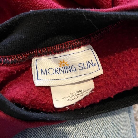 Morning Sun 2000s funny vintage winter snowy bird crewneck Large - Picture 7 of 7